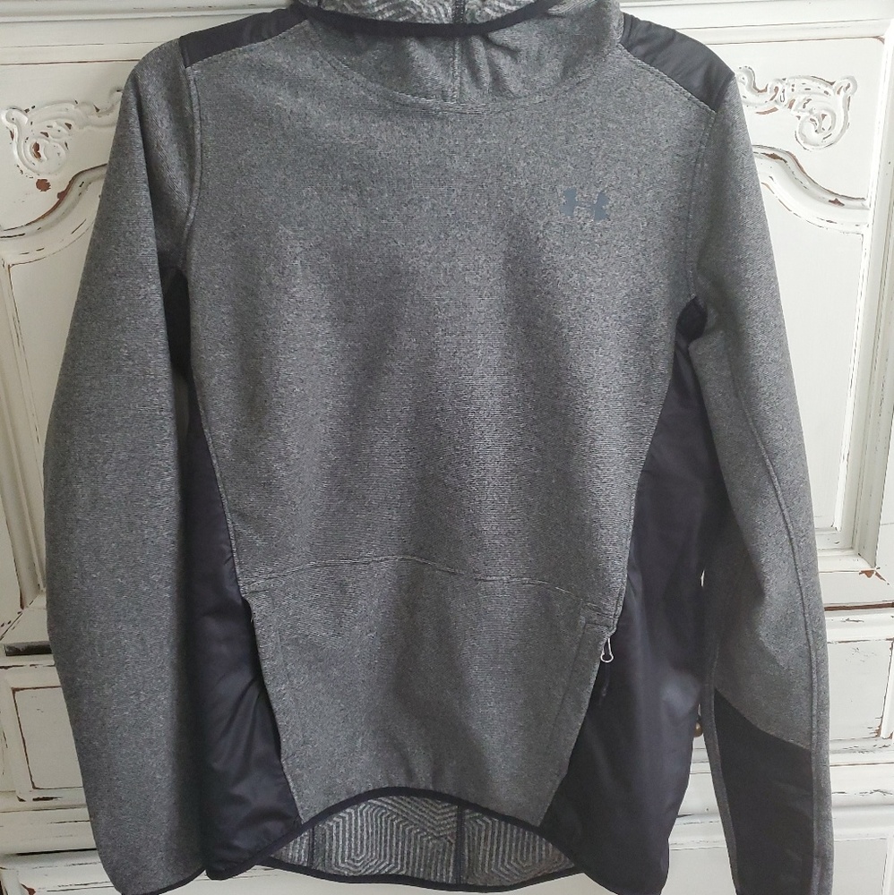 Under Armour fleece/hoodie running jacket. small